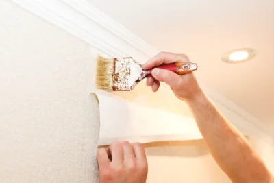 Pose de papier peint à Silly-le-Long — revêtements muraux et toiles de verre